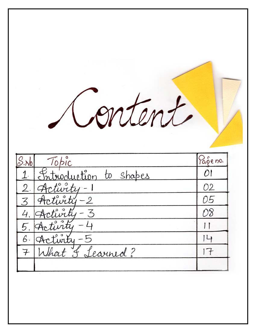 Shapes Art Activities Content by Tisha