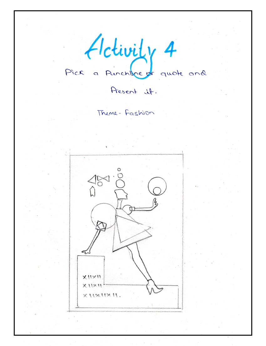 Shape Activity 4: Punchline on Fashion Idea Layout