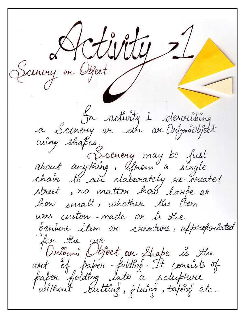 Shape Activity 1: Scenery