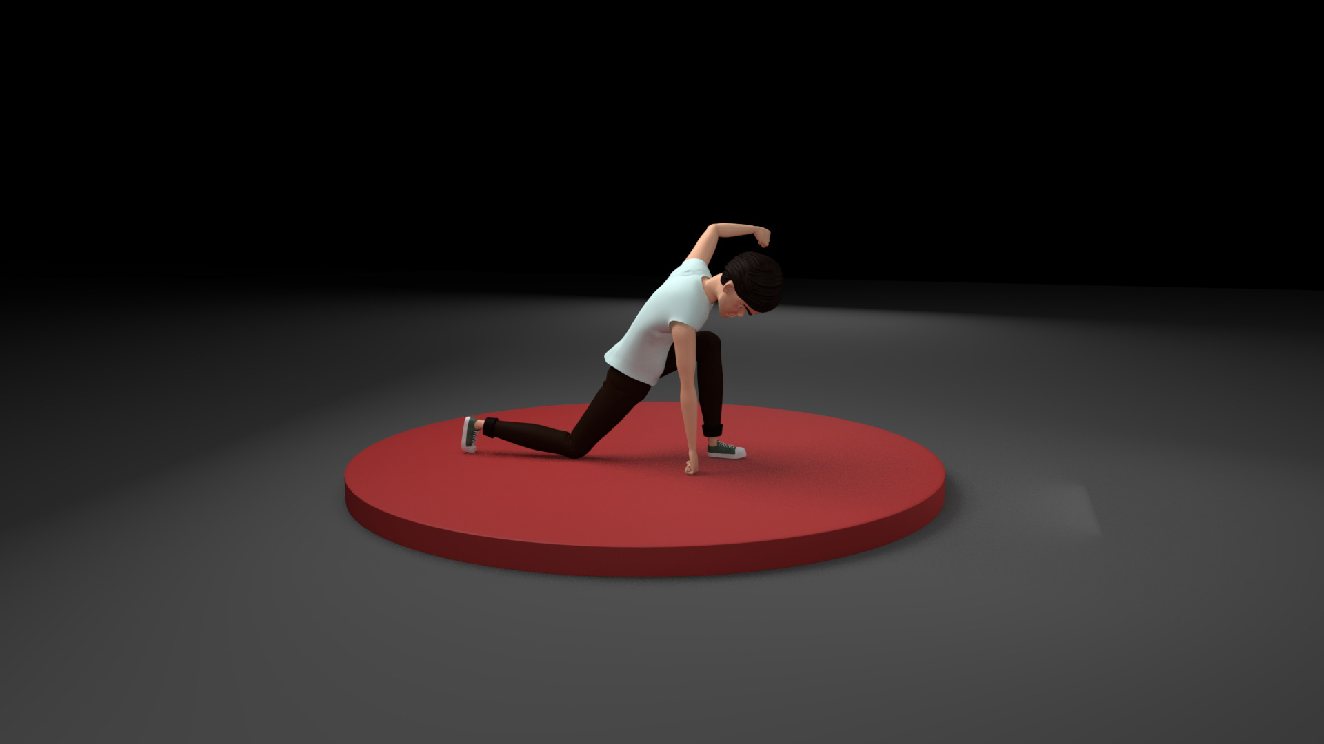 3D character action pose 1