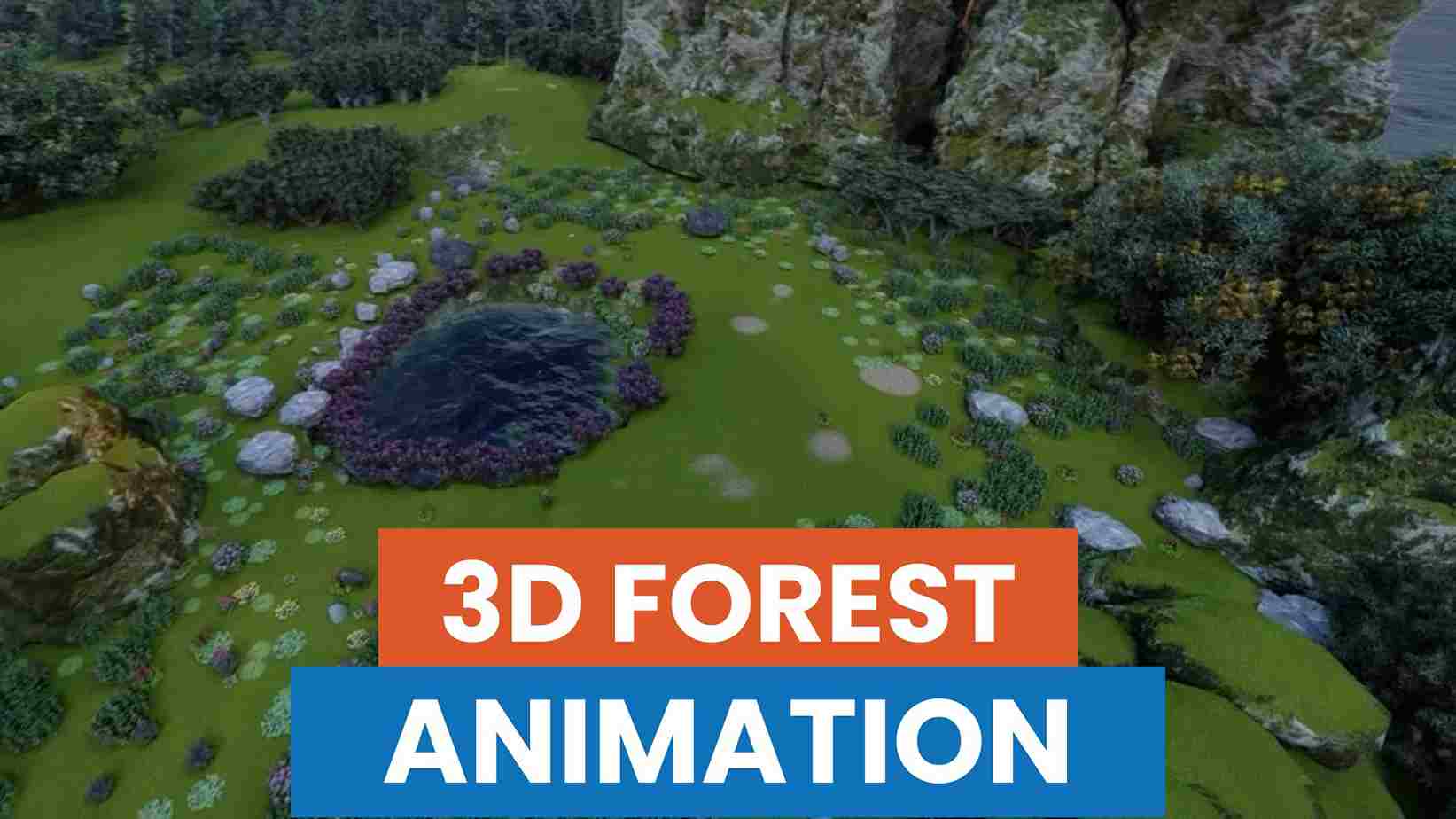 3d forest animation