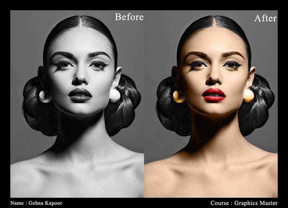 Colorize black and white image in photoshop