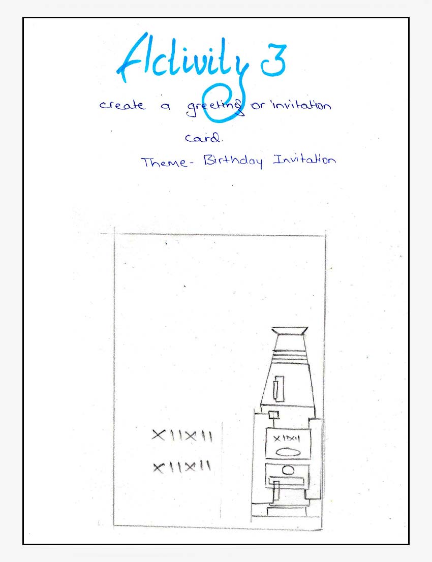 Shape Activity 3: Birthday Invitation Idea Layout