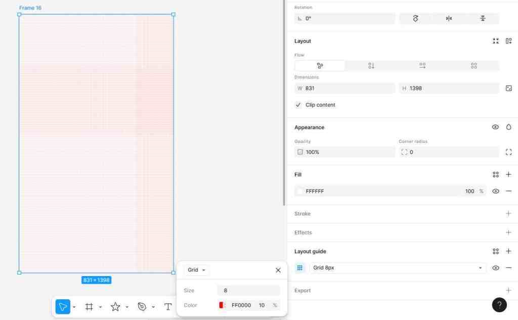 8px and 4px grid system