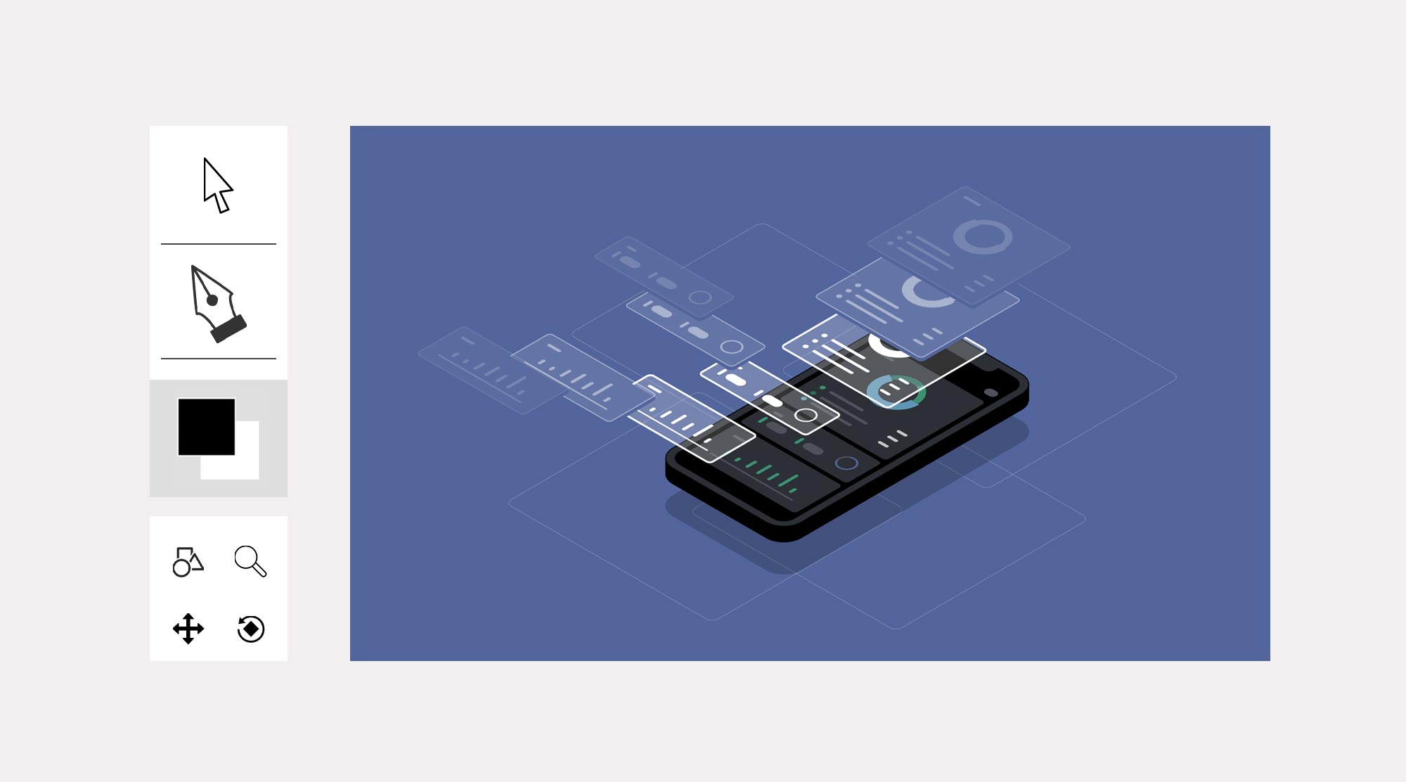 Use of Pen tool in UI Designing