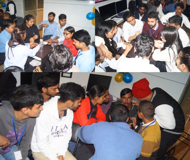 All 3 Teams Together, working