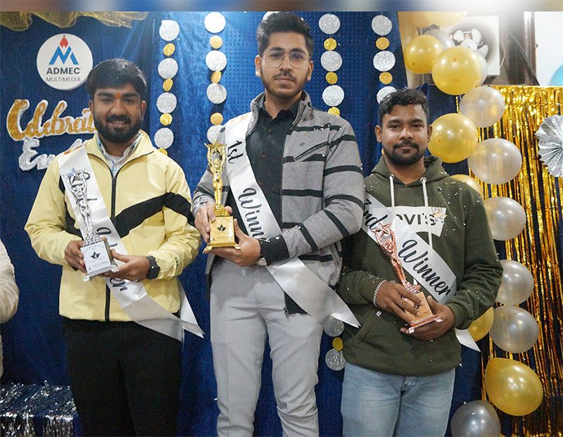 all three stars of the year 2024 admec multimedia institute delhi