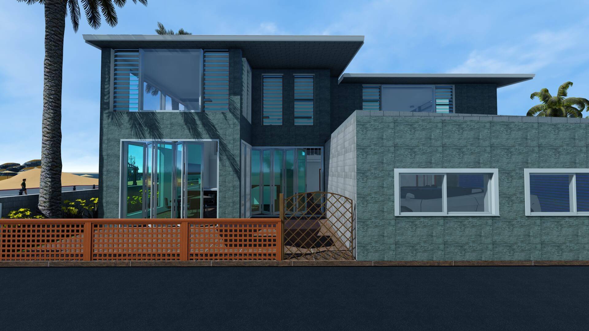 Backside View from Close