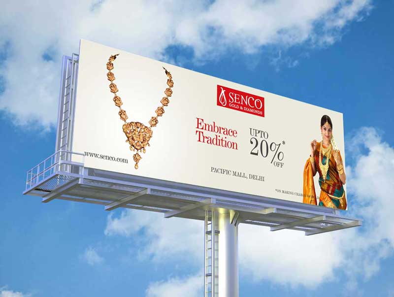 Jewellery banner Design mockup in photoshop
