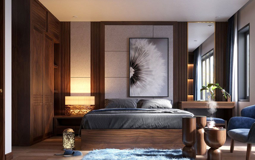 Interior Design Bed Room Modelling Front View