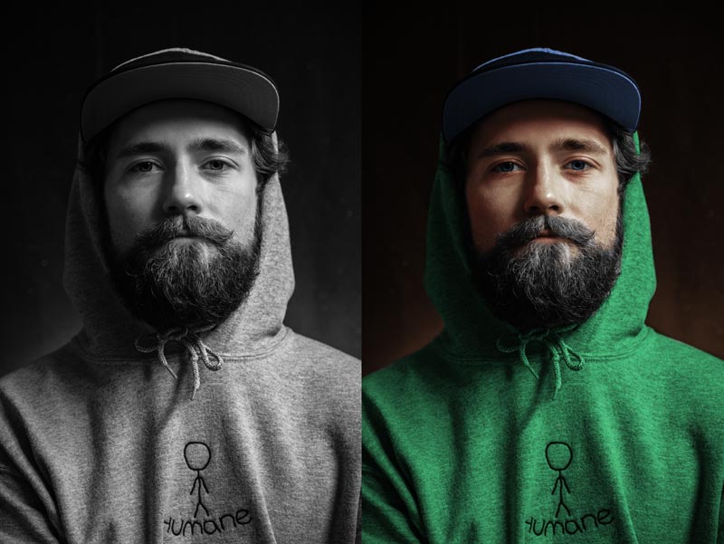 Black and White to Color Portrait in Photoshop