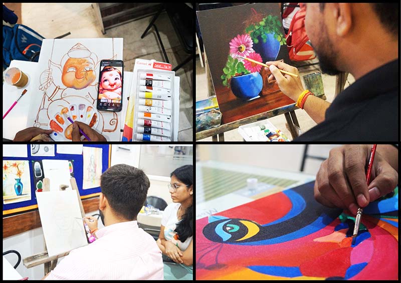 Canvas Paintings Sessions Competitions at Admec Multimedia Institute