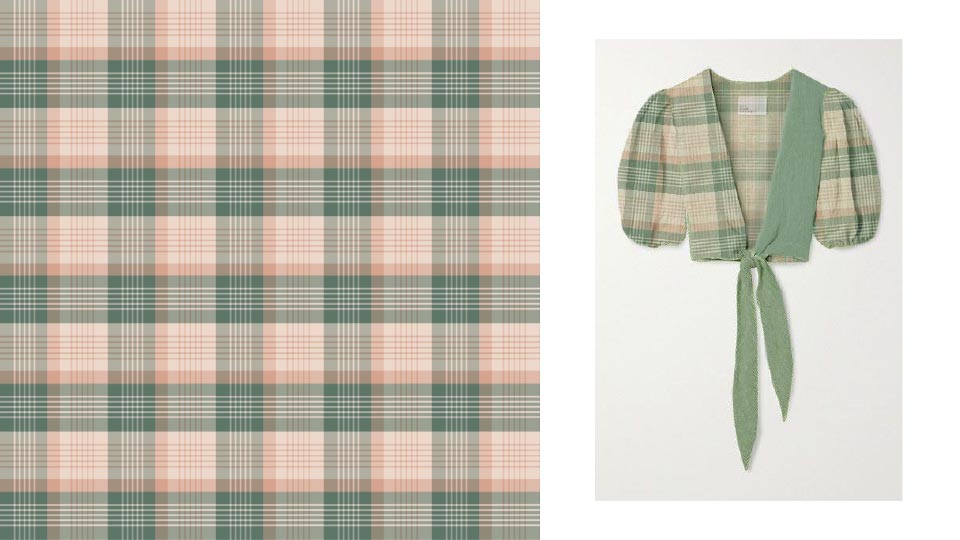 T-shirt Check Print Design - CAD Textile Design Portfolio