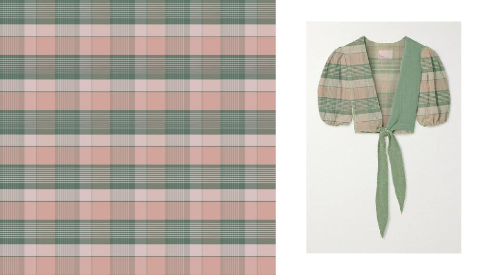 T-shirt Check-Printed Textile Design Work