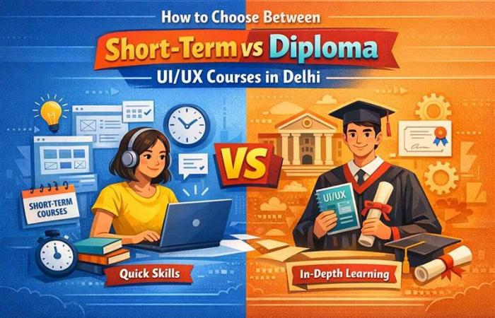 Choosing between short term and diploma ui ux design courses