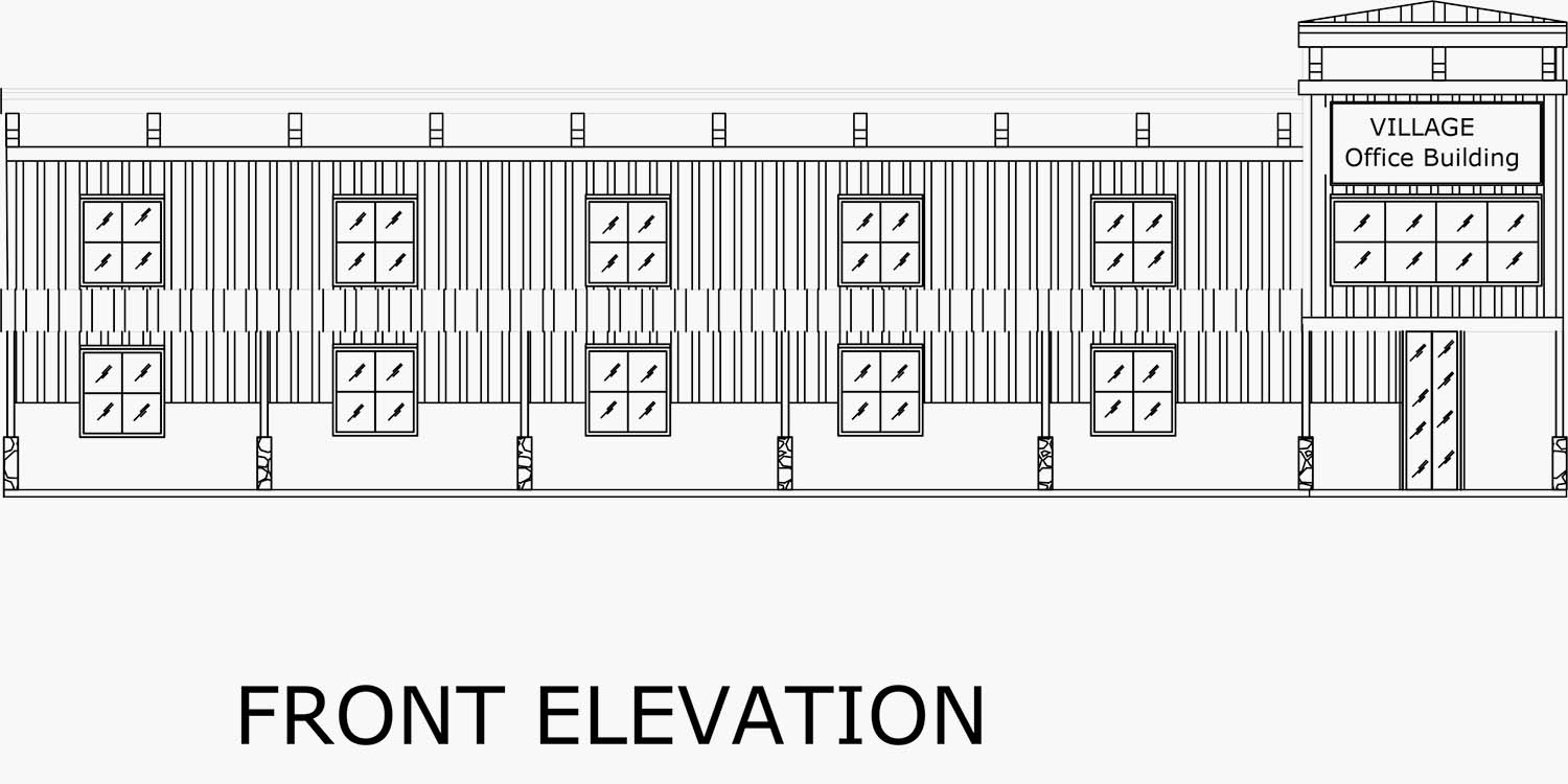 Auto Cad - Front Elevation