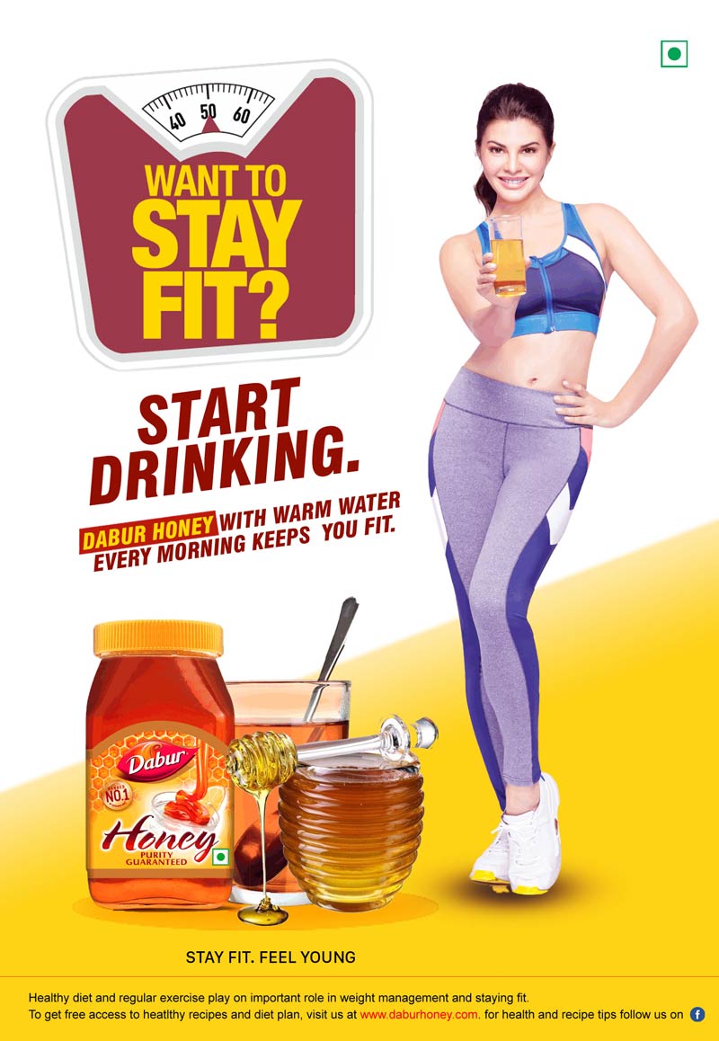 Dabur Honey Poster design in photoshop