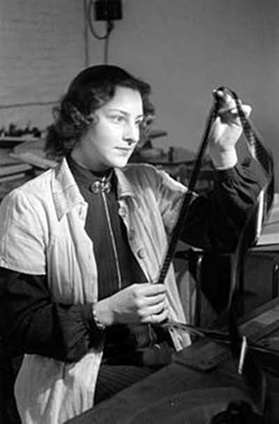 Early Video Editor in 1946