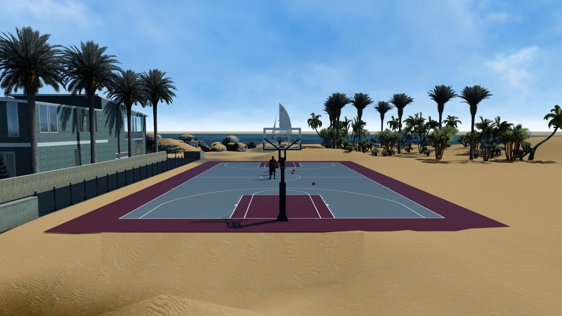 Basketball Court View