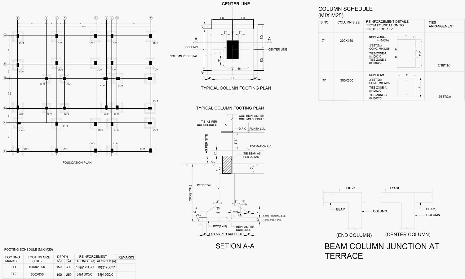 Auto Cad - Foundation Plan