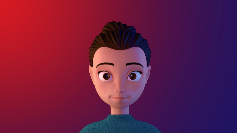 Girl 3D character model