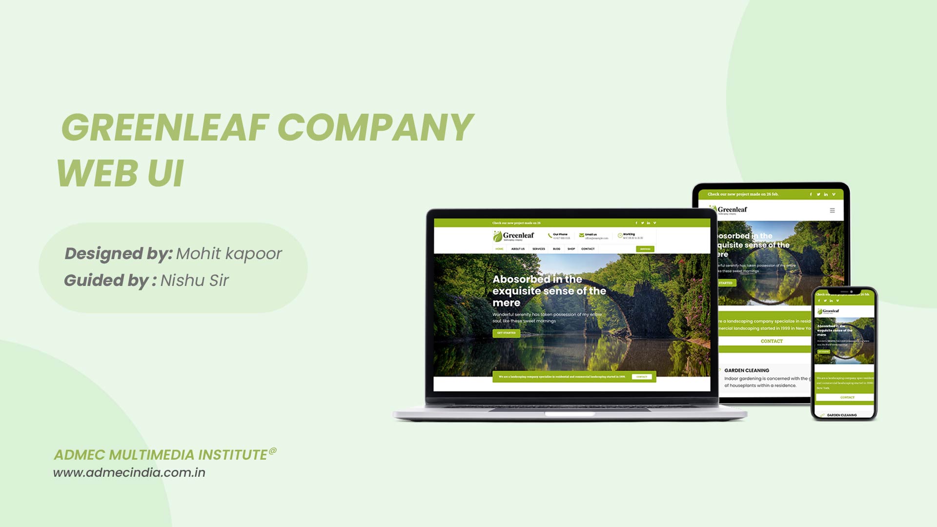 Greenleaf Farming Website UI Cover