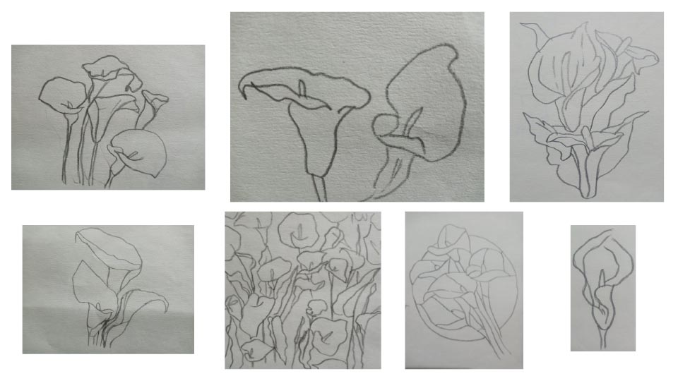 Hand Drawn Motifs - CAD Textile Design Portfolio