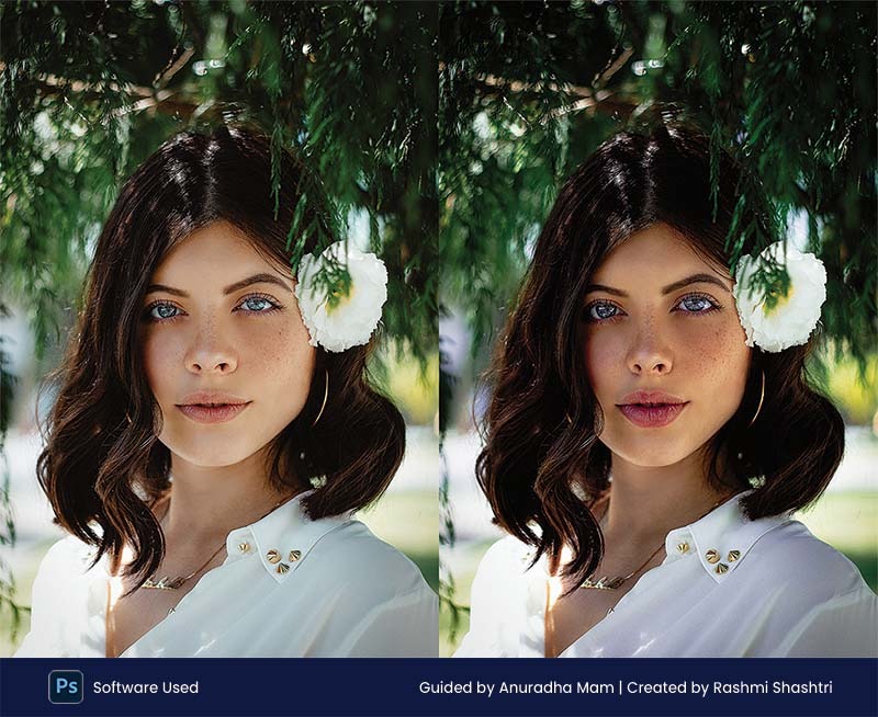 Image transformation in Adobe Photoshop