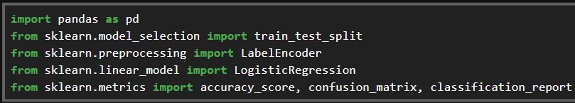 import required libraries