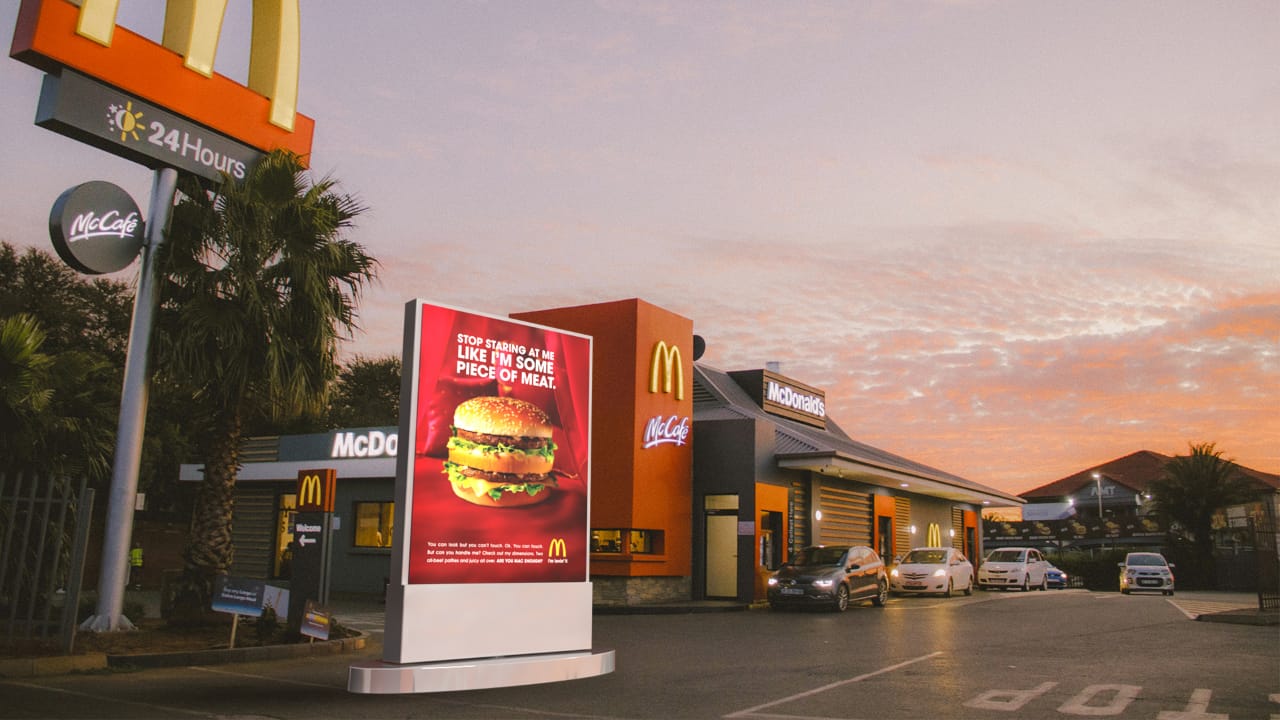 Mcdonald 3d product campaign
