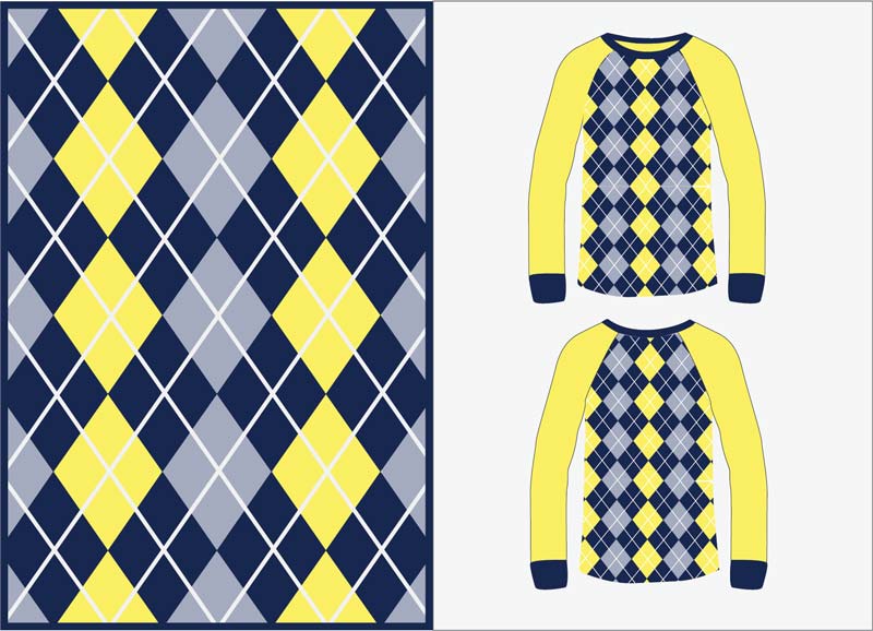 Geometric Textile Design Tshirts