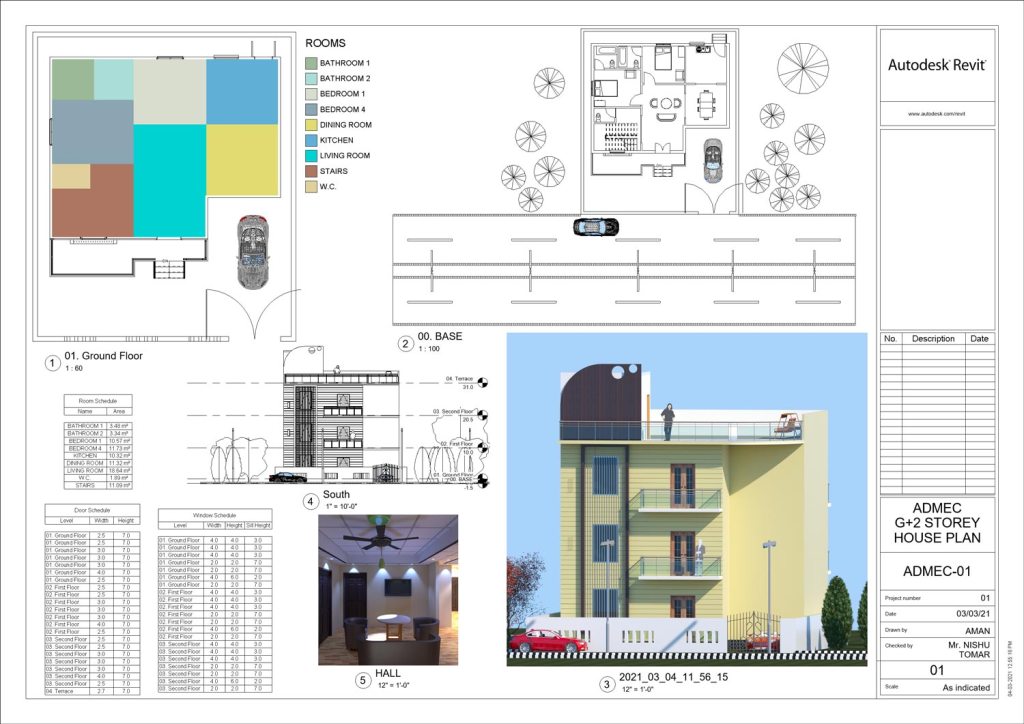 Revit Complete Architecture Plan ADMEC Multimedia Institute project
