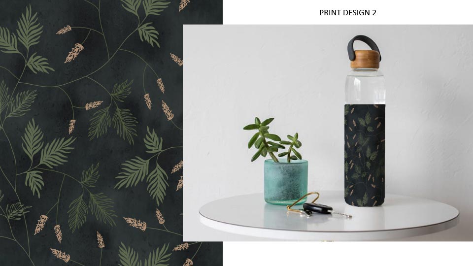 Bottle Print Design Mockup - CAD Textile Design Portfolio