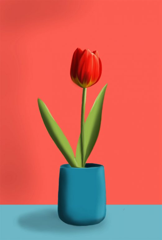 Rose Still Life Painting