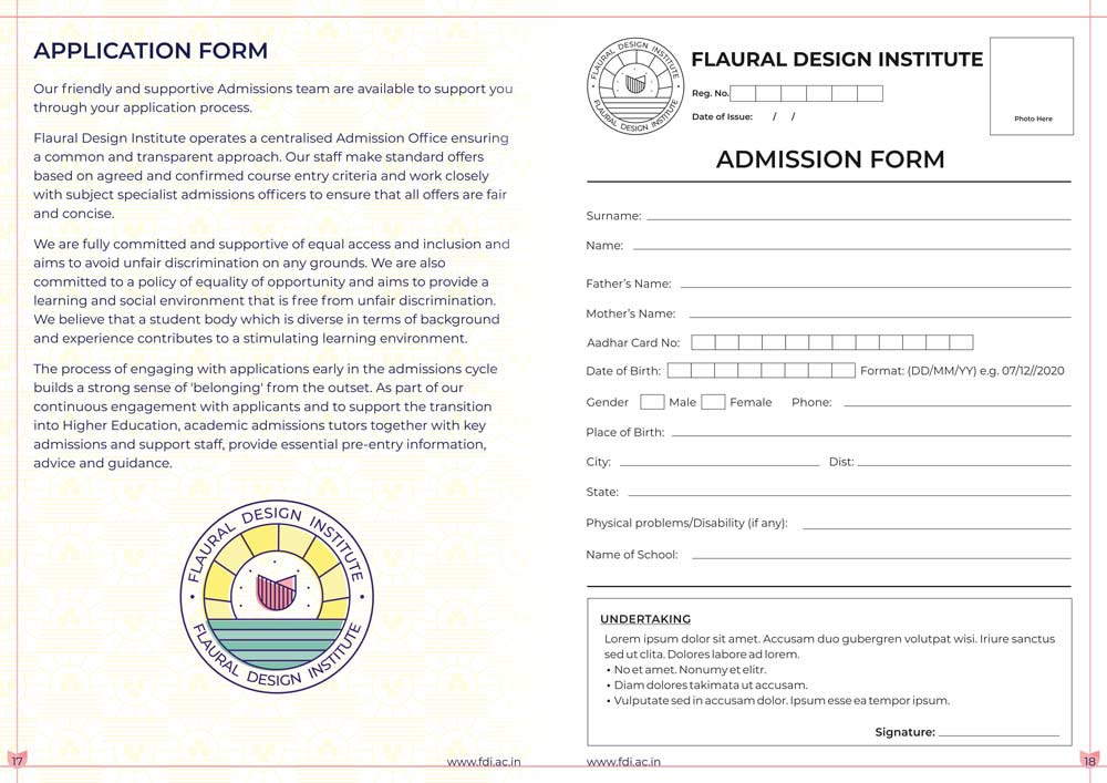 Flaural Design Institute Application Form