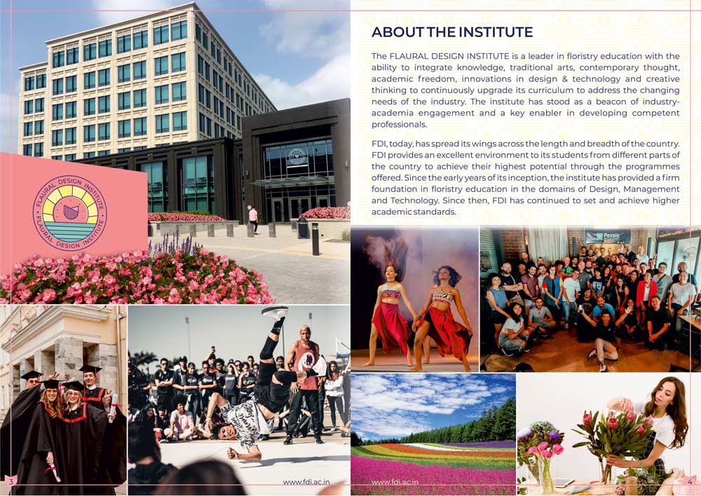 Flaural Design Institute Prospectus - About the Institute Page Design