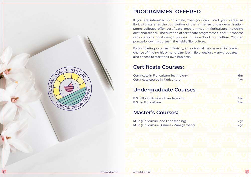 Flaural Design Institute Program Offers Prospectus Design