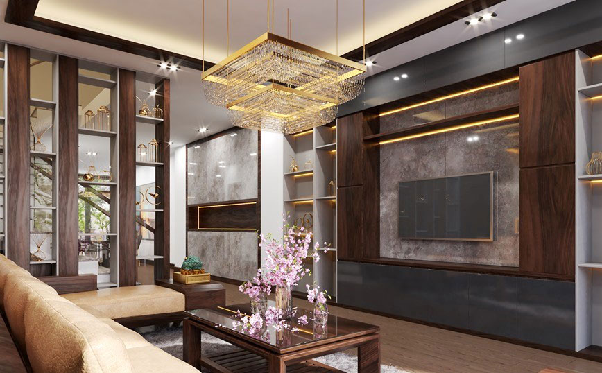 Residential Interior Design Drawing Room Side View