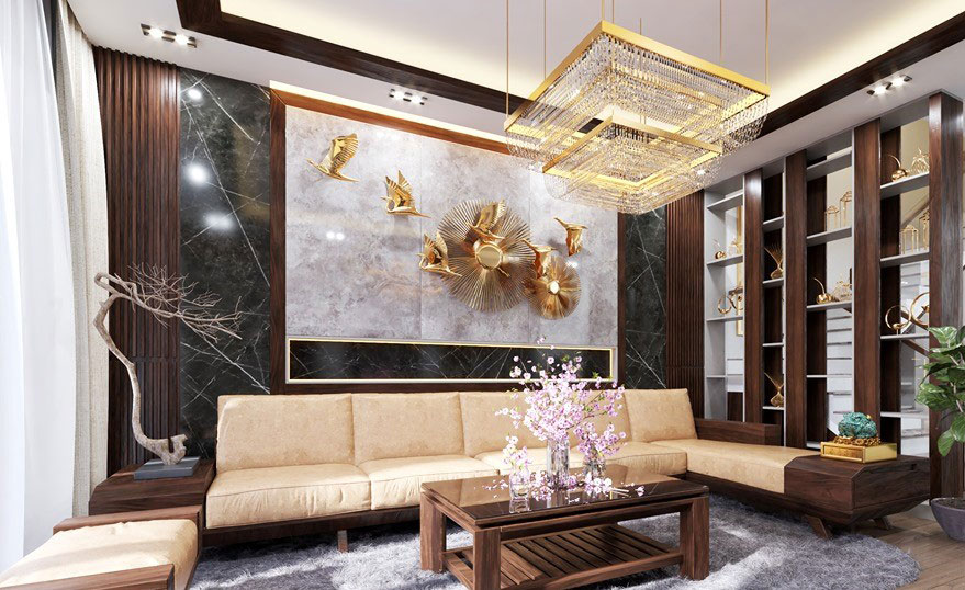 Residential Interior Design Drawing Room Front View