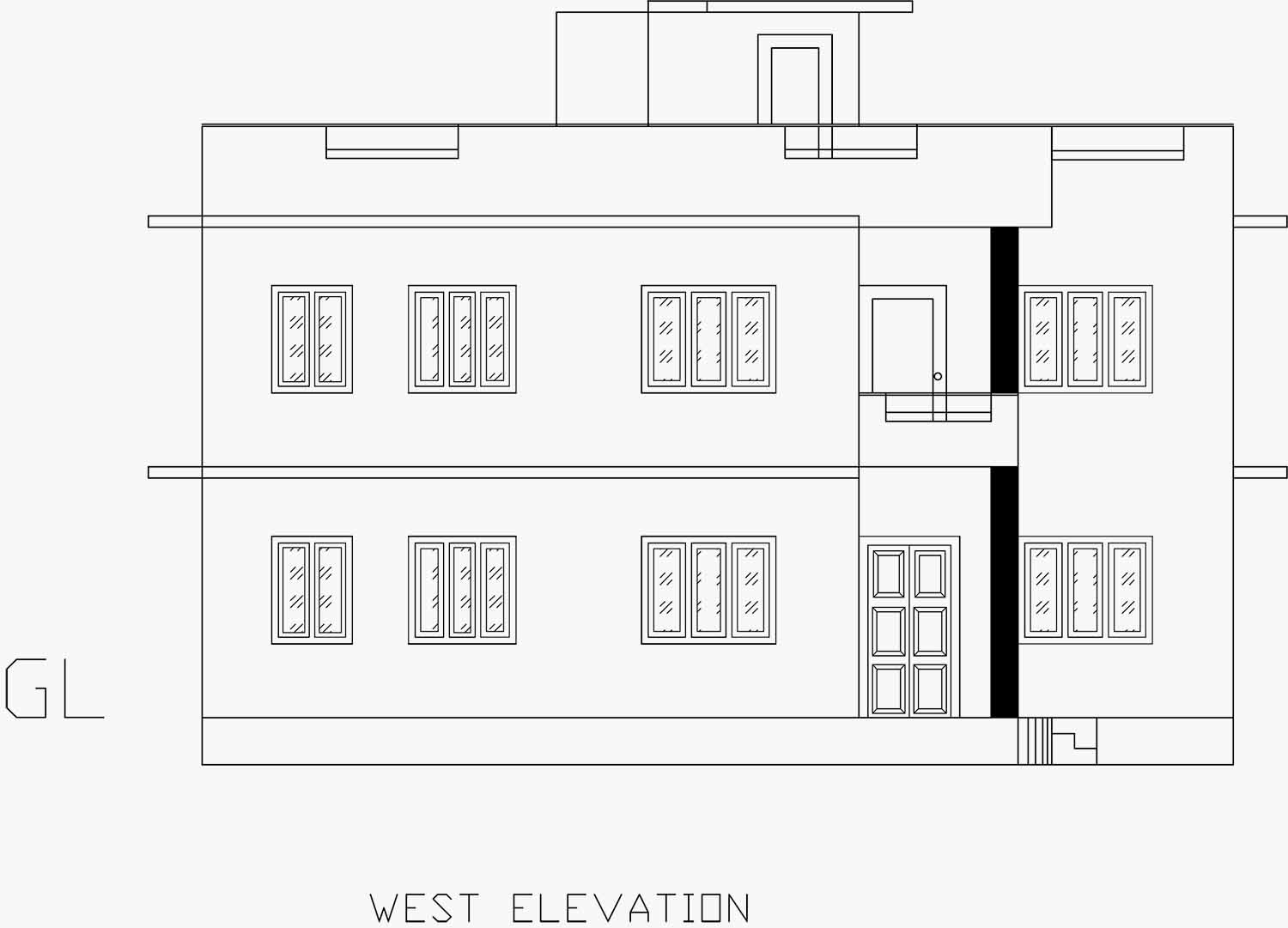 Auto Cad -West Elevation