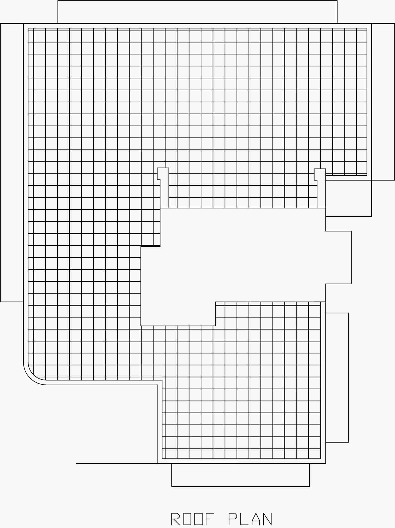 Auto Cad - Roof Plan