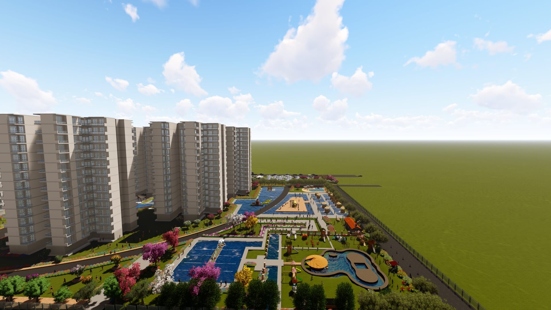 Right Side View of Building