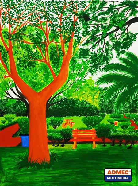 Satyam outdoor painting