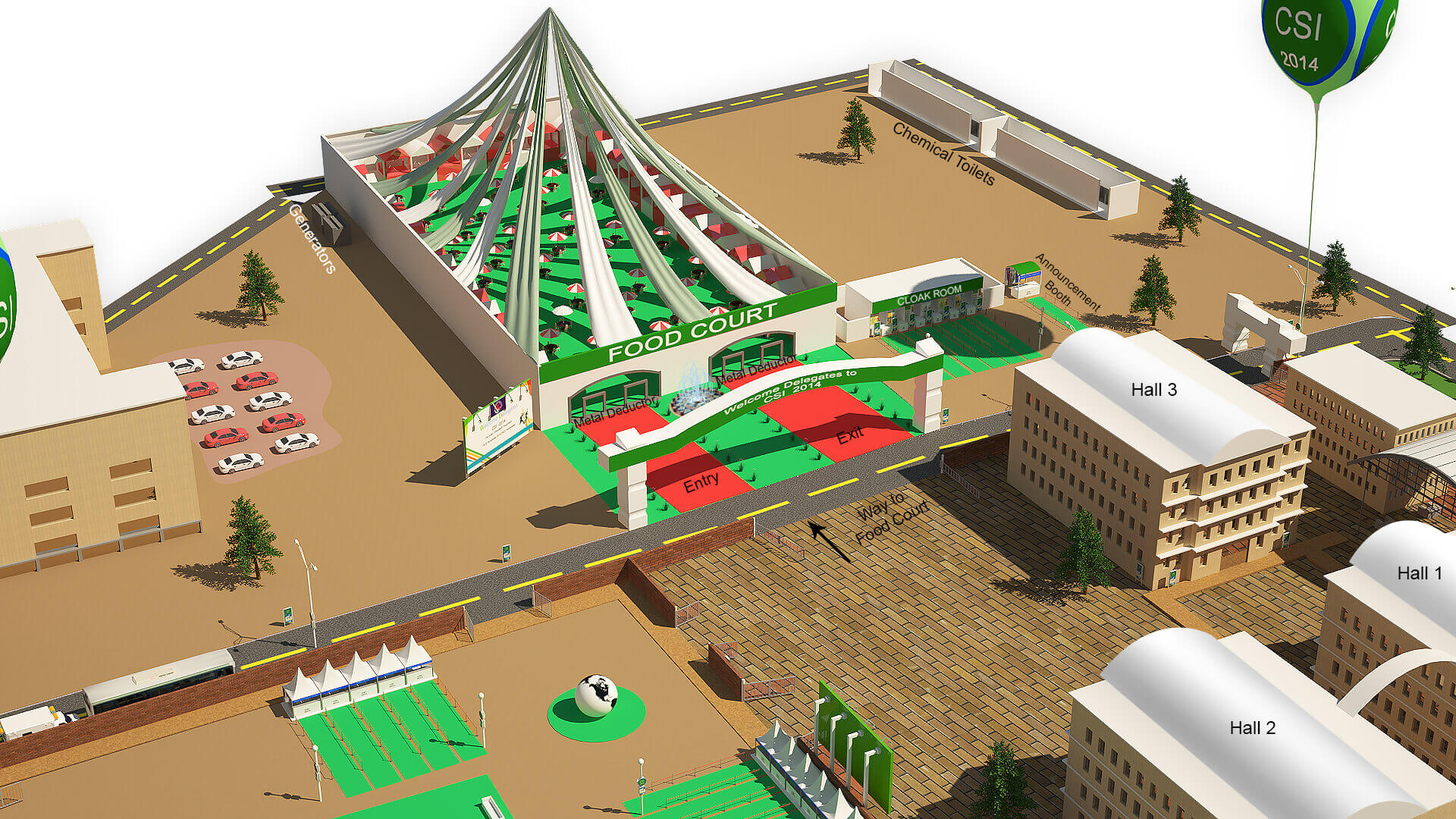 Food court of CSI Project