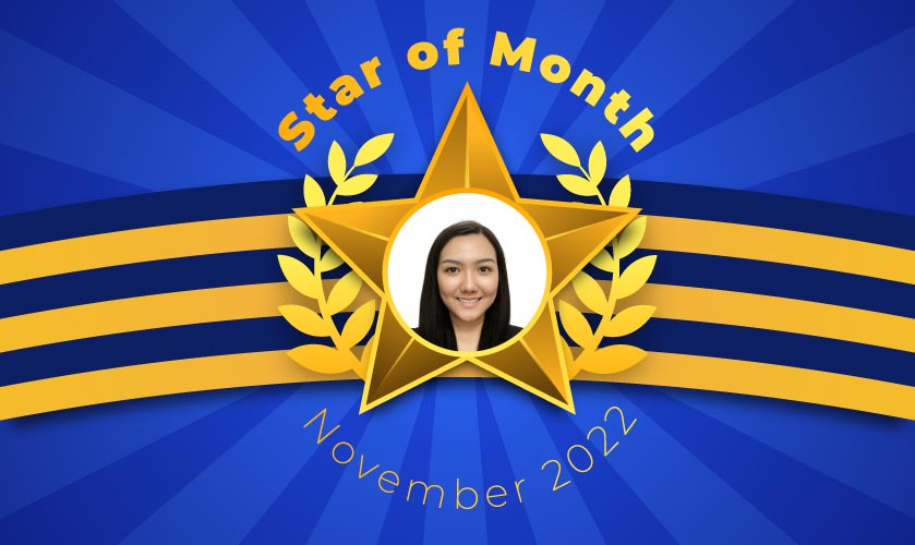 Star of the Month November 2022 at ADMEC Multimedia Institute
