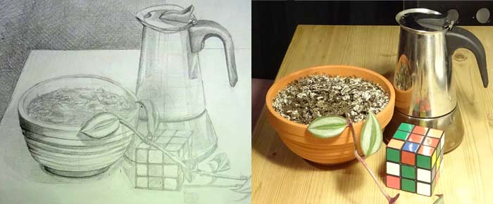 Still life activity in animation