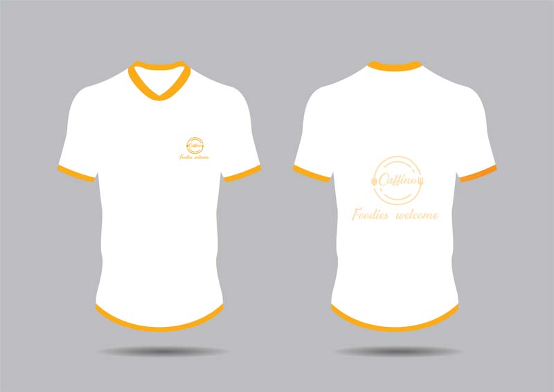Caffino Food Restaurant T-shirt Design