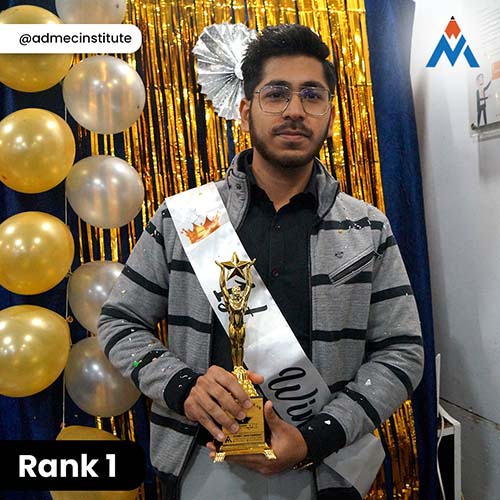 vishu gold 1st rank star of the year 2024 admec multimedia institute