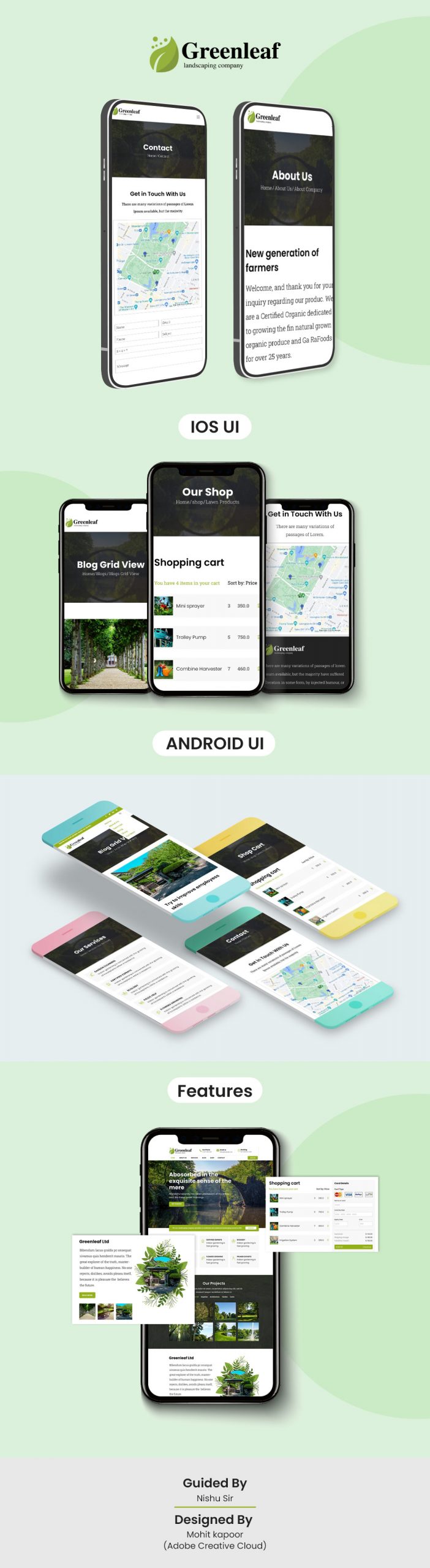 Greenleaf Farming Mobile UI