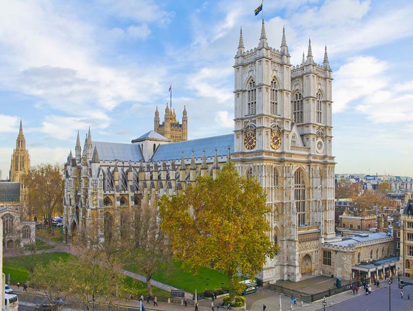 Westminster Abbey London A site of royal coronations weddings and burials made in 13th century